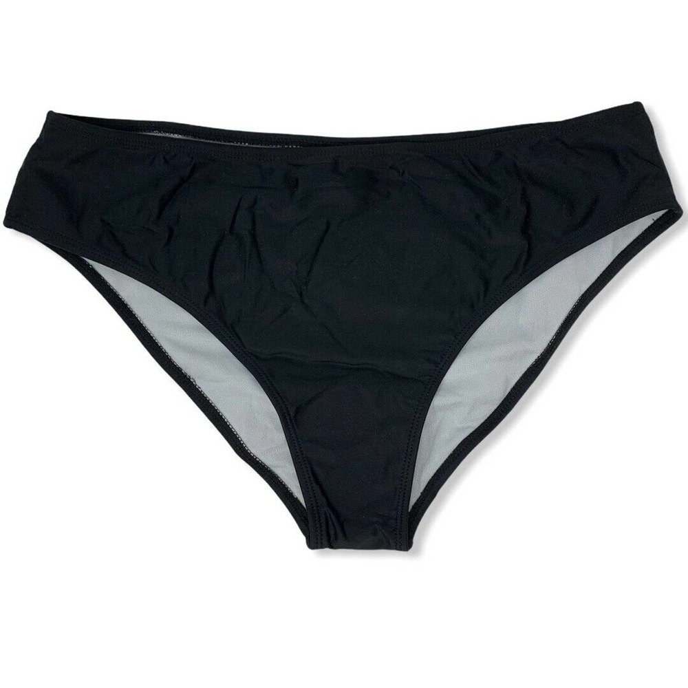SelfieGo Black Bikini‎ Bottom New Without Tags L